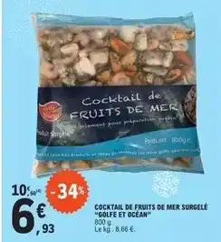 E.Leclerc Tous - cocktail de fruits de mer surgelé offre