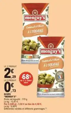 E.Leclerc Menguy's - olives offre
