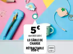 Centrakor Le câble de charge rétractable usb-c offre