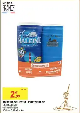 Intermarché Hyper Boîte de sel et salière vintage offre