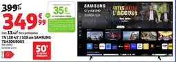 Auchan SAMSUNG Tv led 43"/108 cm tu43du8005 offre