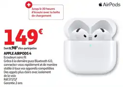Auchan Apple airpods 4 offre