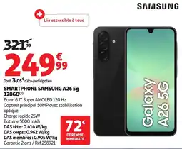 Auchan SAMSUNG Smartphone a265g 128go offre