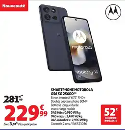 Auchan MOTOROLA Smartphone g56 5g 256go offre