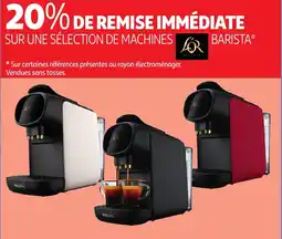 Auchan L'OR Sur une sélection de machines barista* offre