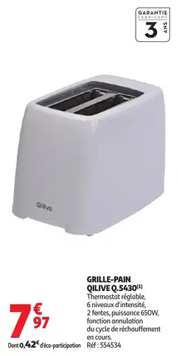 Auchan QILIVE Grille-pain q.5430 offre