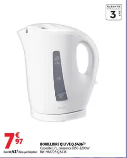 Auchan QILIVE Bouilloire q.5436 offre