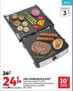 Auchan QILIVE Grill viande q.5556 offre
