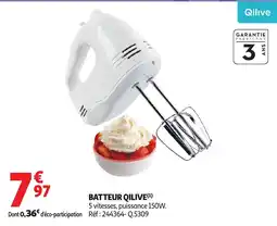 Auchan QILIVE Batteur offre