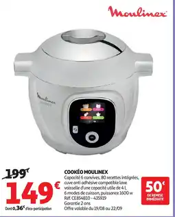 Auchan MOULINEX Cookéo offre