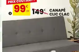 Stokomani CANAPÉ CLIC CLAC offre