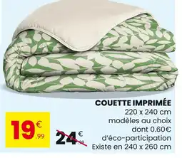 Stokomani Couette imprimée offre