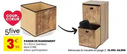 Stokomani 5FIVE PANIER DE RANGEMENT offre