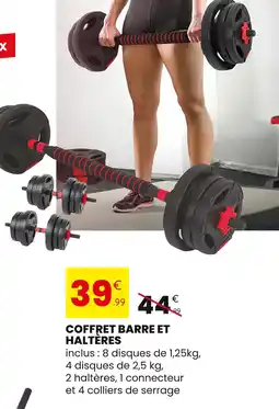 Stokomani Coffret barre et haltères offre