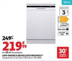 Auchan QILIVE Lave-vaisselle q.6317 offre