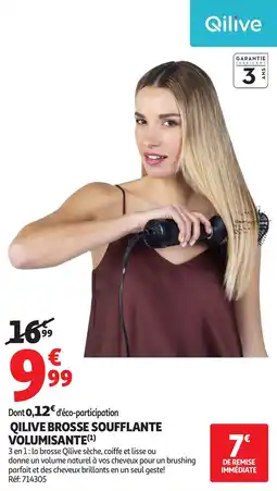 Auchan QILIVE Brosse soufflante volumisante offre