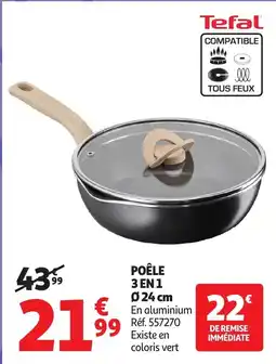 Auchan Poêle 3 en 1 ø 24 cm offre