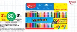 Intermarché 18 crayons de couleurs +18 feutres format special maped offre