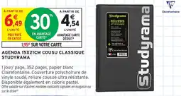 Intermarché STUDYRAMA Agenda 15x21cm cousu classique offre