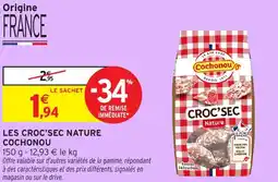 Intermarché Les croc'sec nature cochonou offre