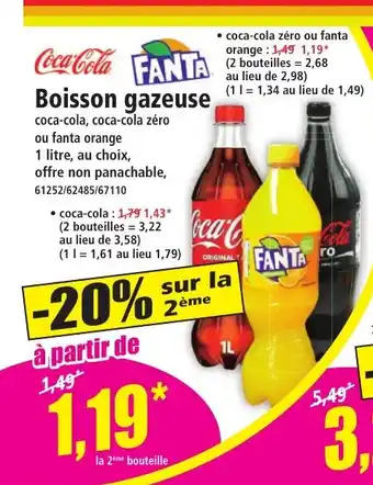 Norma COCA COLA FANTA Boisson gazeuse offre