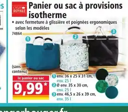 Norma Panier ou sac à provisions isotherme offre
