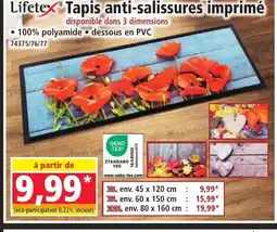 Norma LIFETEX Tapis anti-salissures imprimé offre