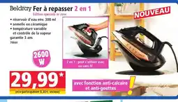 Norma BELDRAY Fer à repasser 2 en 1 offre