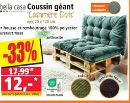 Norma BELLA CASA Coussin géant offre