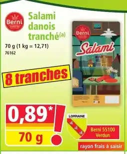 Norma BERNI Salami danois tranché offre