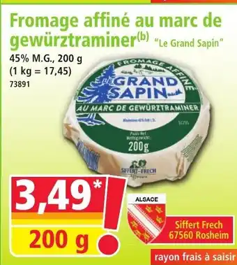 Norma Fromage affiné au marc de gewürztraminer offre