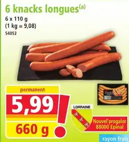 Norma 6 Knacks longues offre