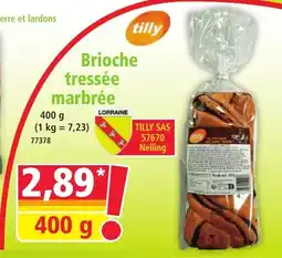 Norma Brioche tressée marbrée offre