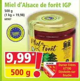 Norma Miel d'Alsace de forêt IGP offre