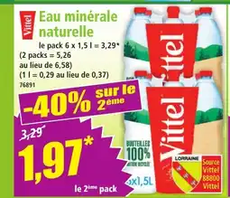 Norma VITTEL Eau minérale naturelle offre