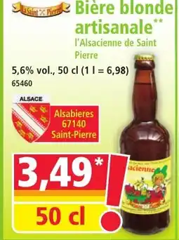 Norma Bière blonde artisanale offre