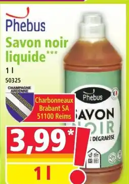 Norma PHEBUS Savon noir liquide offre