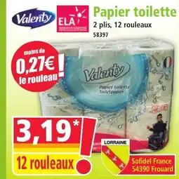 Norma VALENTY Papier toilette offre