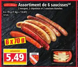 Norma Assortiment de 6 saucisses offre