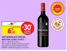 Intermarché Aop bordeaux rouge mouton cadet hve3 offre