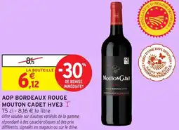 Intermarché Aop bordeaux rouge mouton cadet hve3 offre