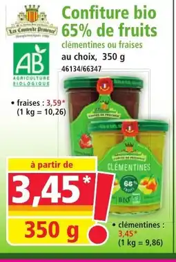 Norma Confiture bio 65% de fruits offre
