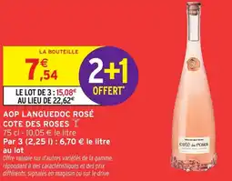 Intermarché Aop languedoc rosé cote des roses offre