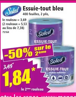 Norma SOLED Essuie-tout bleu offre