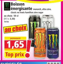 Norma MONSTER Boisson énergisante offre