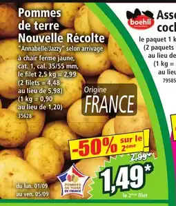 Norma Pommes de terre offre