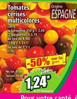 Norma Tomates cerises multicolores offre