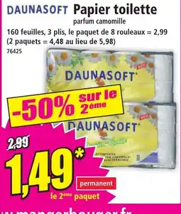 Norma DAUNASOFT Papier toilette offre