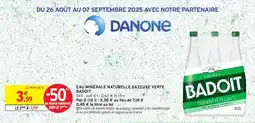 Intermarché BADOIT Eau minérale naturelle gazeuse verte offre