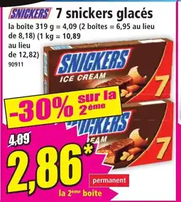 Norma SNICKERS 7 snickers glacés offre